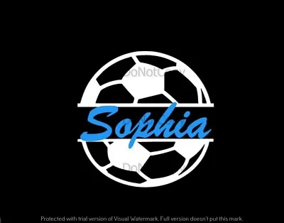 Custom Personalized Soccer Vinyl Decal Sticker 4 Yeti Car Phone Window • $3.99