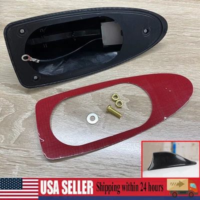 $4.59 • Buy Universal Carbon Fiber Shark Fin Antenna Car AUTO Aerial FM/AM Radio Signal USA