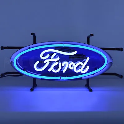 Ford Oval Neon Sign - Genuine Parts - Dealership - Mustang - Trucks - OLP • $269.97