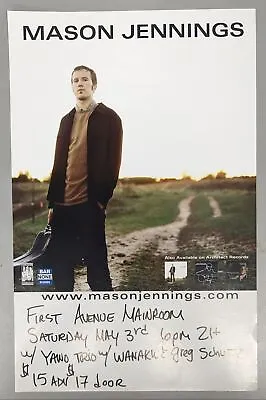 Mason Jennings First Avenue Yano Live Concert Promo Poster 17 X 11 Minneapolis • $19.99