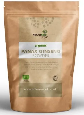 Organic Panax Ginseng Powder - Highest Quality | Stress Immunity | Korean Herb • £9.99