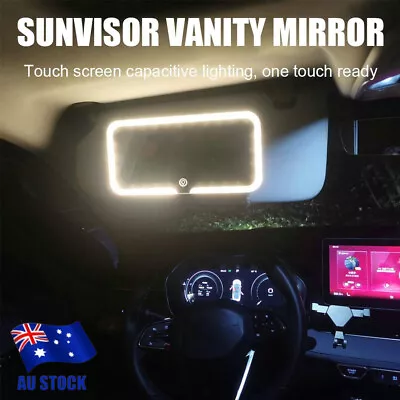 3 Mode HD LED Car Sun Visor Vanity Mirror Rechargeable Touchscreen Makeup Mirror • $21.27