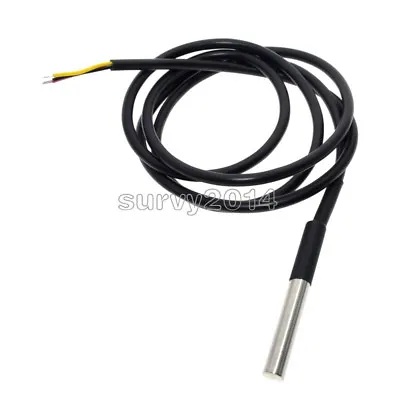 1/2/5/10pcs Waterproof Digital Thermal Probe Or Sensor DS18B20 Length：1M • $1.21