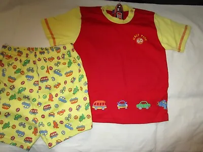 Boys Half Pipe Short Sleeve Summer Pyjamas Size  4  Red/yellow • $12.95