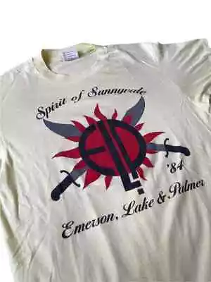 80s Emerson Lake Palmer Elp Band Tshirt White Shirt Gift For Fan TE6693 • $16.99