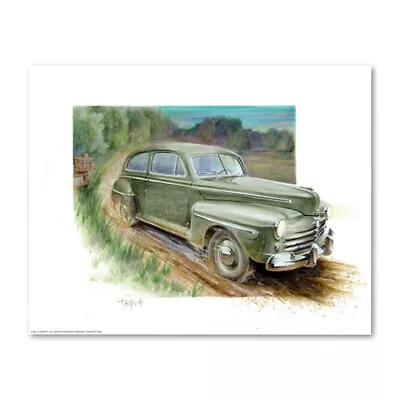 1948 FORD MOONSHINER Art Print • $21.99