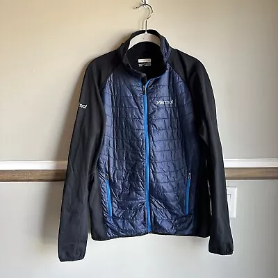 Marmot Variant Polartec Blue Black Quilted Jacket Full Zip Women’s Medium • $29.99