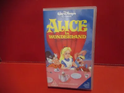 Alice In Wonderland Disney VHS Video Cassette Rare Collectable • $15