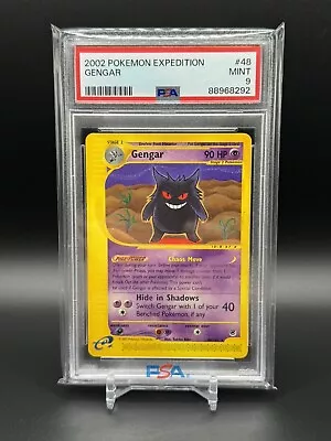 2002 Pokemon Expedition Gengar Non Holo 48/165 PSA 9 • $22.50