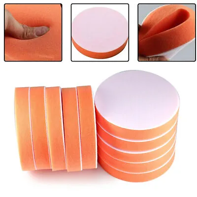 Sponge Polishing Buffing Waxing Pad For Car Polisher Buffer Orange Tool 6 Inch • £10.95