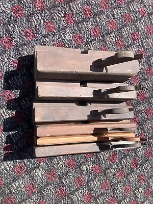 D.r. Barton 1832 + 5 Antique Lot Moulding Plane Woodworking Tools Simple Complex • $195