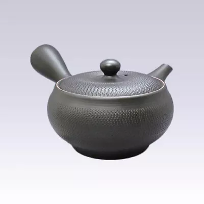 Tokoname Kyusu Teapot - MORIMASA - Vermilion Line - 450cc/ml - Obi Ami Steel Net • $63.99