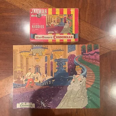 Vintage Jaymar Puzzle Walt Disney's Cinderella The Clock Strikes Midnight Jigsaw • $19.95