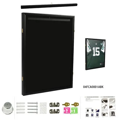 $64.88 • Buy 32 Jersey Frame Wall Display/Case Rack  Football Basketball Frame Lockable Box