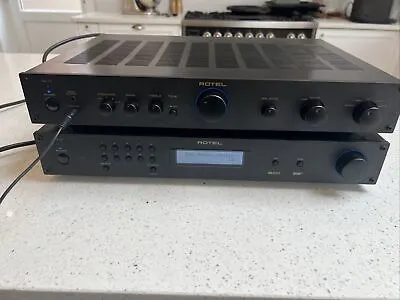 £395 • Buy Rotel Dab Tuner Separate RT-11 RT-10 Amplifier Phono HIFI Black TESTED - POSTAGE