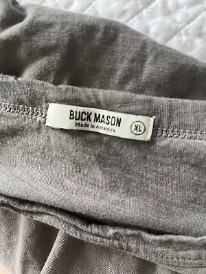 Buck Mason T Shirt Mens Grey XL • $23