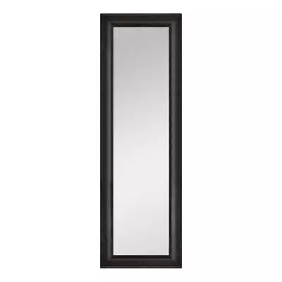Over-the-Door Mirror With Hardware 17X53 IN Black Finish • $39.98