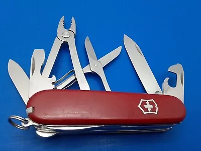Vintage Victorinox Deluxe Tinker Swiss Army Pocket Knife W/ Mechanics Pliers • $34.99
