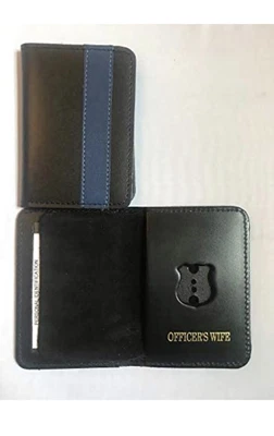 £20.19 • Buy New York City Police Officer Wife Thin Blue Line Mini Shield,ID  Wallet