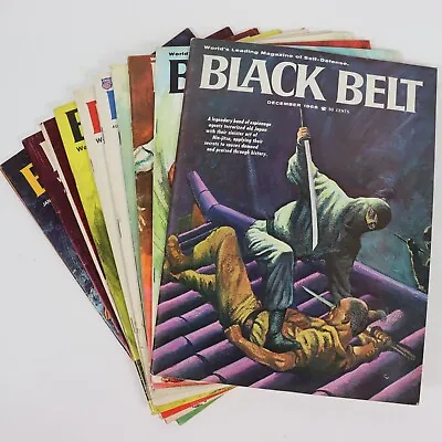 Black Belt Magazine 1966 10 Issues Mas Oyama September December Ninja + • $63.20