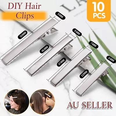 UP 100PCS DIY Hair Clips Blank Alligator Silver Metal Accessories Kids Women AU • $7.25