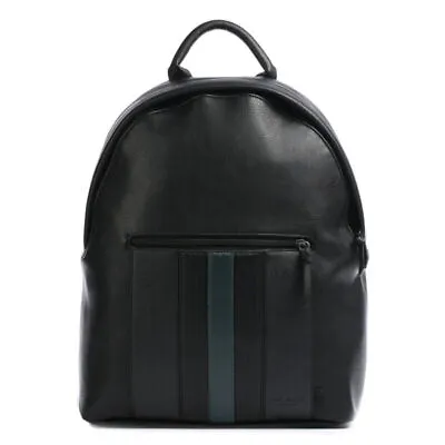  Ted Baker Backpack Mens Black ESENTLE Striped Pu Bag 256311 • £49.99