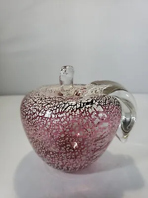 Signed Murano Glass Apple Paperweight A. Allorette • $85