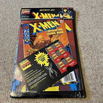 New Sealed Marvel X-Men Activity Set Interactive Comic Book Poster 1996 • £10