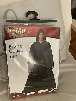 Spirit Halloween Men's Hooded Black Cloak • $15