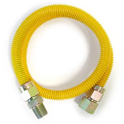 48  X 3/4 MIP X 3/4 FIP(5/8 OD) S.S Natural Gas Flex Hose Supply Line Connector • $26.95