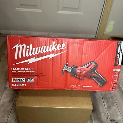 Milwaukee 2420-21 12V M12 HACKZALL Cordless Variable Speed Reciprocating Saw Kit • $79.99