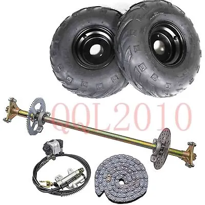 740mm Go Kart Rear Axle Kit+145/70-6 Wheels Tyre Brake Caliper For ATV Quad Golf • $259.11