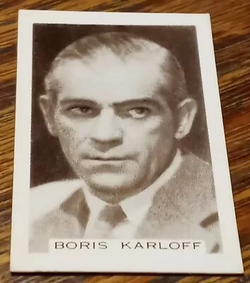 1936 Facchino's Cinema Stars Boris Karloff Chocolate #76 Frankenstein RARE NICE • $0.99