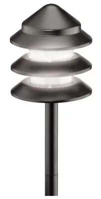 Malibu 8301-9202-01 Low-Voltage Black 3 Tier Pathway Light • $49.95