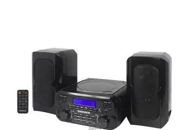 Magnavox 3-Piece Bluetooth Stereo Black MM435M-BK Compact CD Shelf System Radio • $79.99