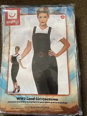 1940's Land Girl Costume Ladies Ww2 Fancy Dress Army Size UK 8-10 Small BNWT • £19.99