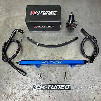 K Tuned K Motor 6AN Fuel Rail Swap Kit K20 K24 EG EK DC2 (Blue) • $379.95