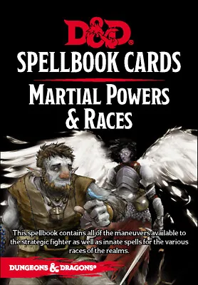 $23.99 • Buy RPG - Dungeons And Dragons - Spellbook Cards Martial Powers And Races Deck NEW!