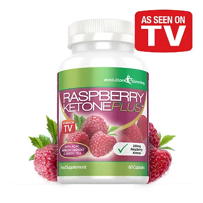 £19.99 • Buy Raspberry Ketone PLUS Weight Loss 60 Capsules As Seen On TV *FAT BURNER*