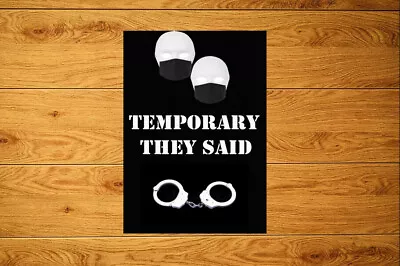 £2.49 • Buy Temporary They Said Sticker Packs (10-100) Lockdown Anti Ma@ks Government