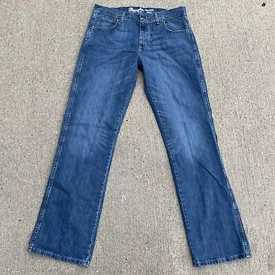 Wrangler Retro Relaxed Boot Jeans Men 36X36 Western Cowboy Blue Cotton Rodeo • $30