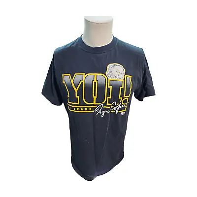 PITTSBURGH STEELERS Myron Cope  YOI!  35 Years Black Shirt - Size Large • $3.99