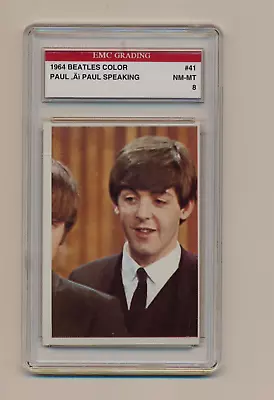 THE BEATLES / PAUL McCARTNEY / 1964 COLOR SERIES / # 41 / GRADED NrMNT-MNT • $24.95