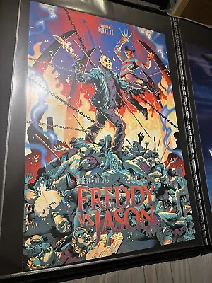 Freddy Vs Jason Krueger Voorhees Movie Art Print Poster Mondo Alex Arizmendi • $175