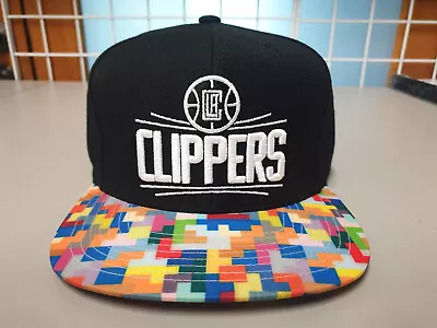 Mitchell & Ness NBA Los Angeles Clippers Team Logo Custom 2Tone Snapback Cap Hat • $24.95