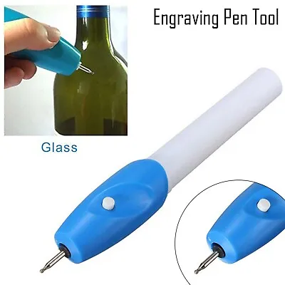 Engraving Pen Carving Craft Handheld Tool Etching For Glass Metal Wood • £3.89