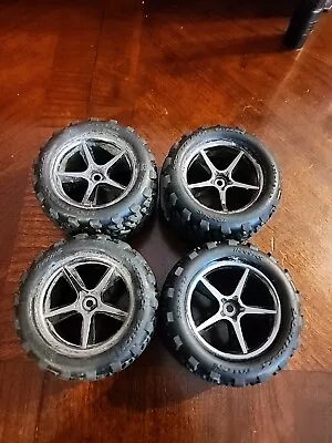 NEW Traxxas Sporttraxx Talon 1/16 Mini E-Revo VXL Tires On 12mm Hex Wheels MT • $25