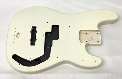 DENT / FINISH CRACK! Fender Squier PJ P BASS BODY Olympic White Guitar OEM • $209.99