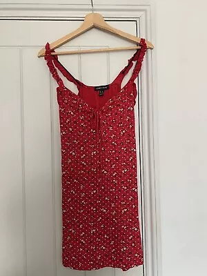Cameo Rose Red Floral Summer Dress  • £5