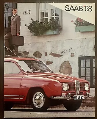 1968 Saab 96 Sedan 95 Station Wagon Sonnet Showroom Dealer Sales Brochure RARE • $14.95